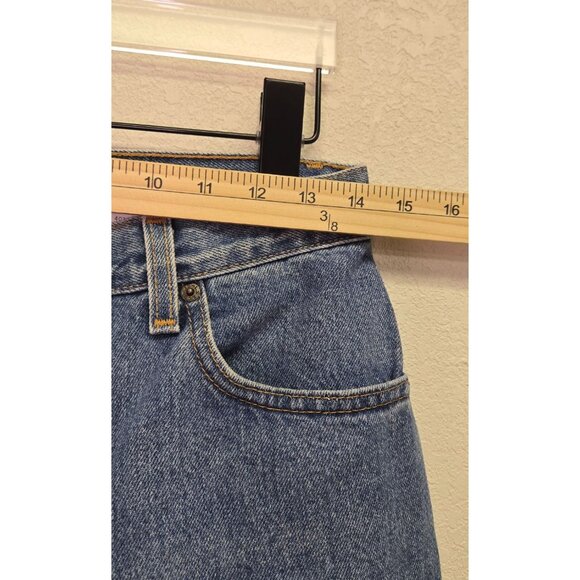 Vintage Levis 550 High-Waisted Blue‎ Jeans  Distressed Denim Straight Leg 28" - Picture 9 of 13